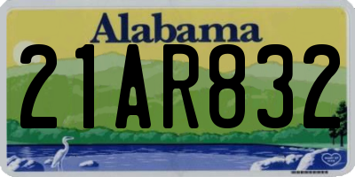 AL license plate 21AR832