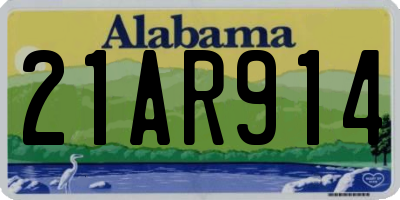 AL license plate 21AR914