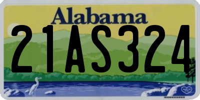 AL license plate 21AS324