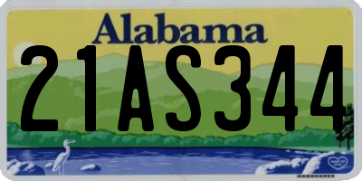 AL license plate 21AS344