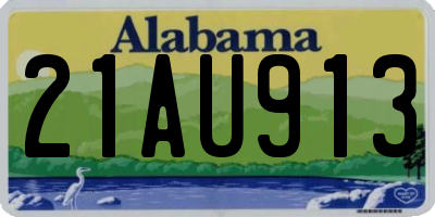 AL license plate 21AU913