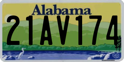 AL license plate 21AV174