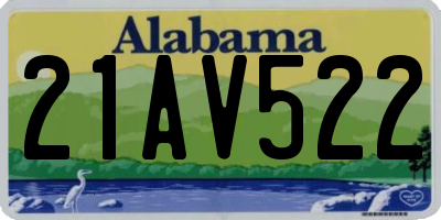 AL license plate 21AV522