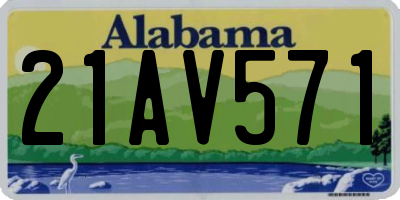 AL license plate 21AV571