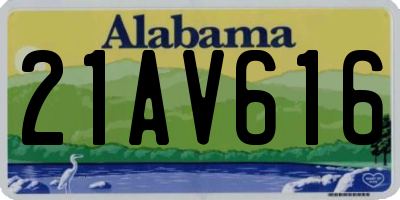 AL license plate 21AV616