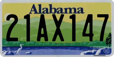 AL license plate 21AX147