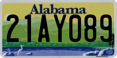 AL license plate 21AY089
