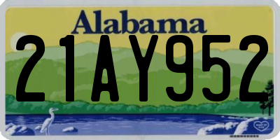 AL license plate 21AY952