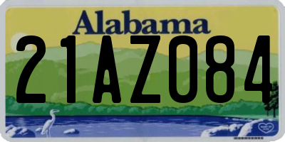 AL license plate 21AZ084