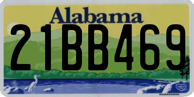 AL license plate 21BB469
