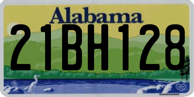 AL license plate 21BH128