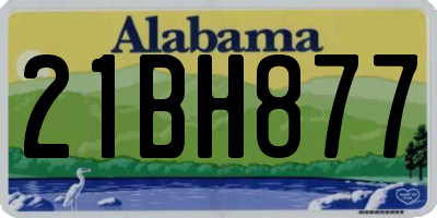 AL license plate 21BH877