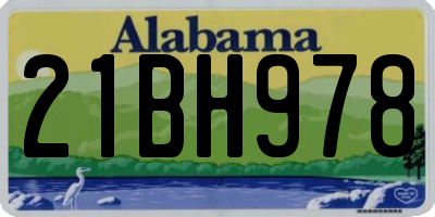 AL license plate 21BH978