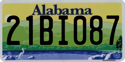 AL license plate 21BI087
