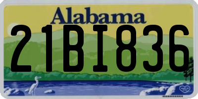 AL license plate 21BI836