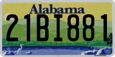 AL license plate 21BI881