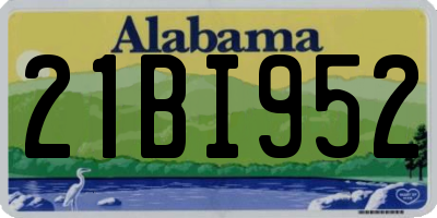 AL license plate 21BI952