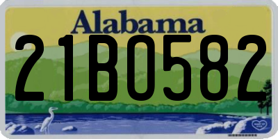 AL license plate 21BO582