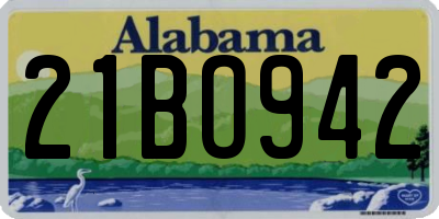 AL license plate 21BO942