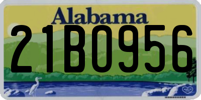 AL license plate 21BO956