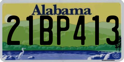AL license plate 21BP413
