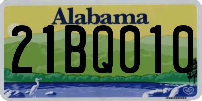 AL license plate 21BQ010