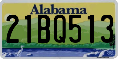AL license plate 21BQ513