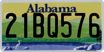 AL license plate 21BQ576