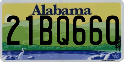 AL license plate 21BQ660