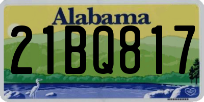 AL license plate 21BQ817
