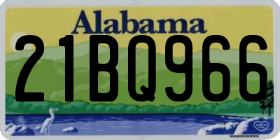 AL license plate 21BQ966