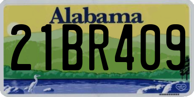 AL license plate 21BR409