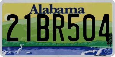 AL license plate 21BR504