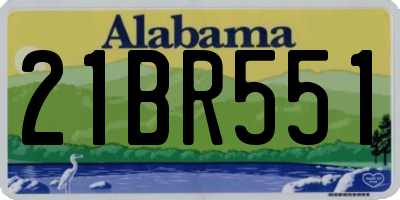AL license plate 21BR551