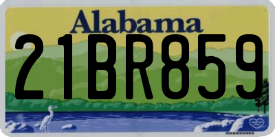 AL license plate 21BR859