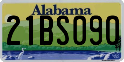 AL license plate 21BS090