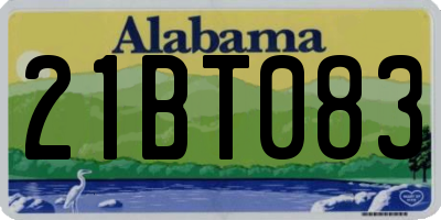 AL license plate 21BT083