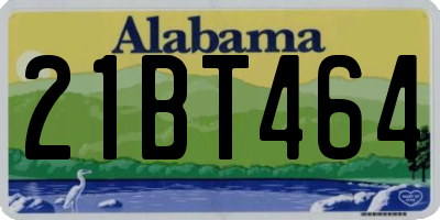 AL license plate 21BT464