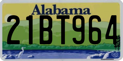 AL license plate 21BT964