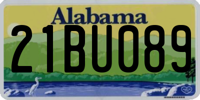 AL license plate 21BU089