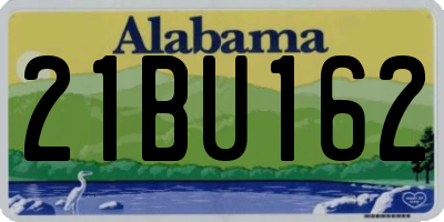 AL license plate 21BU162