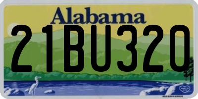 AL license plate 21BU320