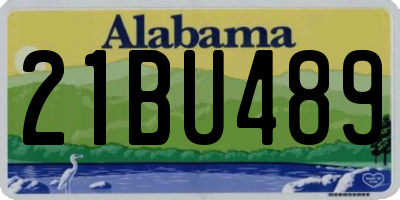 AL license plate 21BU489