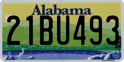 AL license plate 21BU493