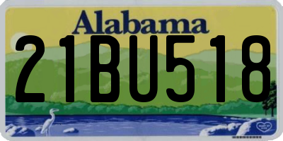 AL license plate 21BU518
