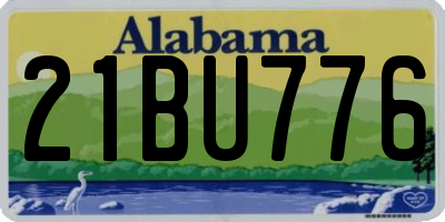 AL license plate 21BU776