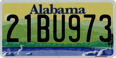 AL license plate 21BU973