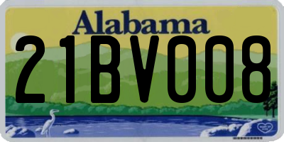 AL license plate 21BV008