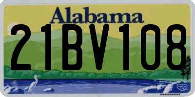 AL license plate 21BV108