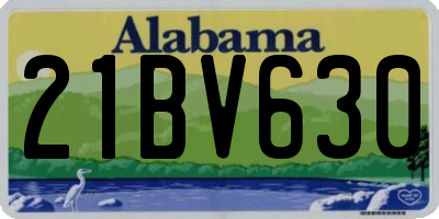 AL license plate 21BV630